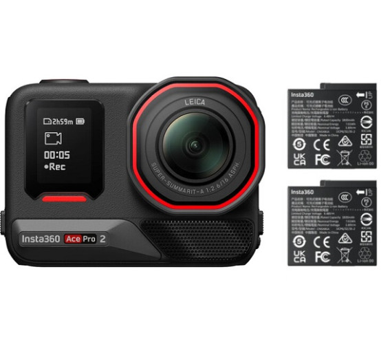 Экшн-камера Insta360 Ace Pro 2 Dual Battery Bundle - фото