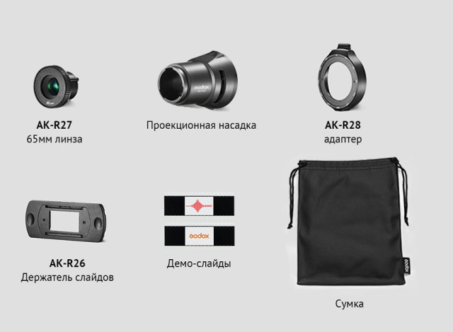 Проекционная насадка Godox AK-R21 комплект - фото8