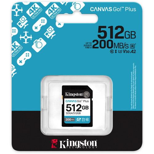 Карта памяти Kingston Canvas Go! Plus SDXC 512GB (SDG4/512GB) - фото3