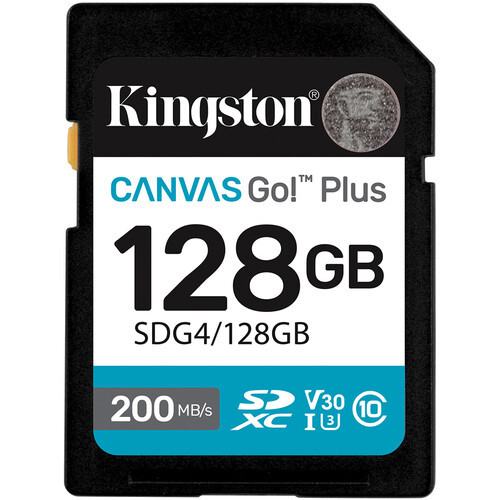 Карта памяти Kingston Canvas Go! Plus SDXC 128GB (SDG4/128GB) - фото