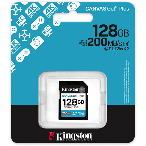 Карта памяти Kingston Canvas Go! Plus SDXC 128GB (SDG4/128GB) - фото3