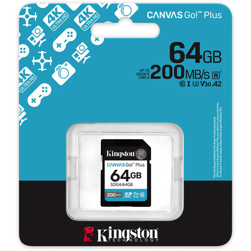 Карта памяти Kingston Canvas Go! Plus SDXC 64GB (SDG4/64GB) - фото3