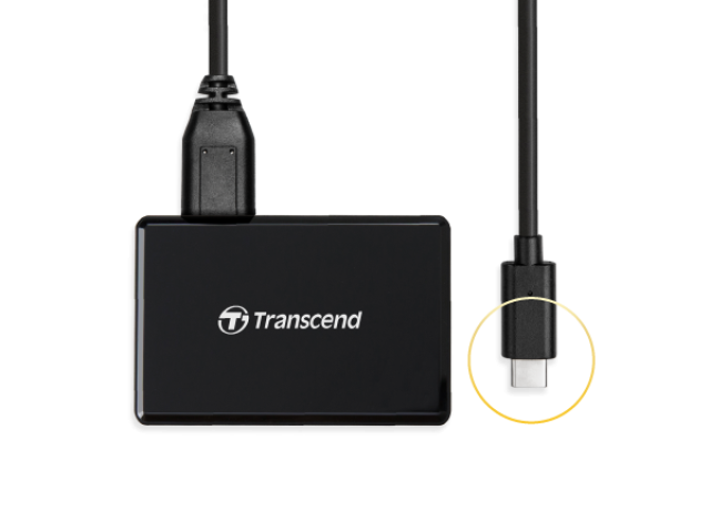 Карт-ридер TRANSCEND TS-RDC8K2 USB 3.1 Gen 1, USB Type-C - фото3