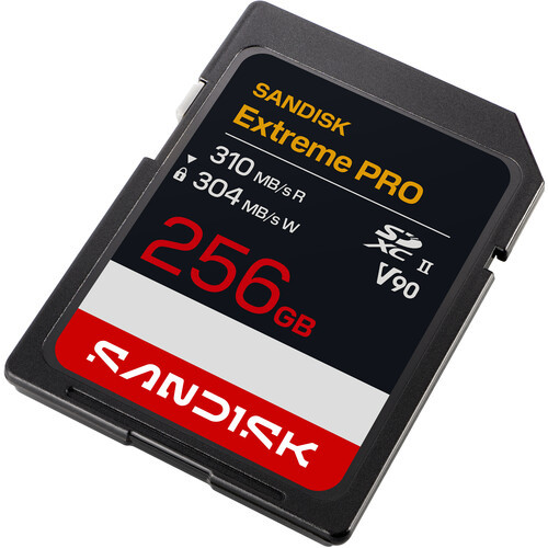 Карта памяти SanDisk 256GB Extreme PRO SDXC UHS-II V90 (SDSDXDE-256G-GN4IN) - фото2