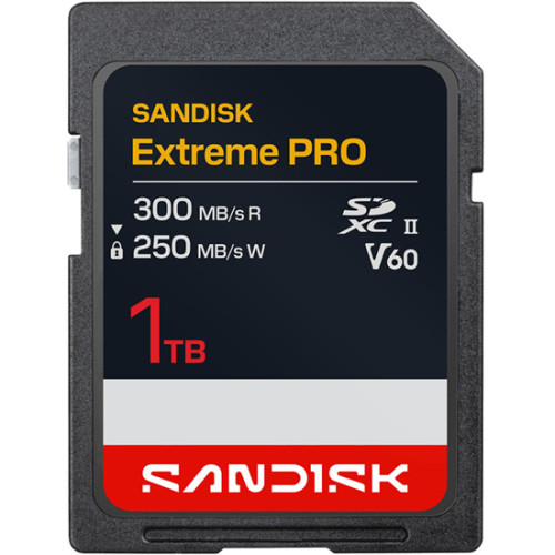 Карта памяти SanDisk 1TB Extreme PRO SDXC UHS-II V60 (SDSDXEM-1T00-GN4IN) - фото
