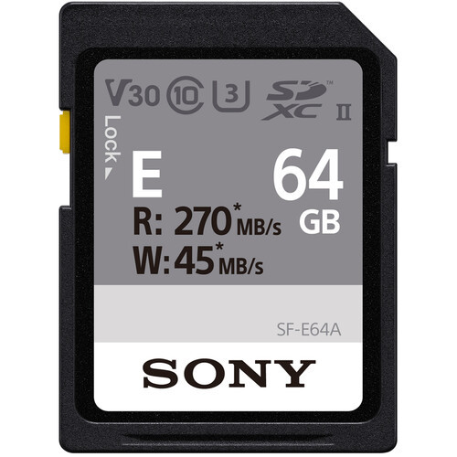 Карта памяти Sony 64GB SF-E Series UHS-II SDXC (SF-E64A)
