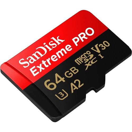 Карта памяти SanDisk 64GB microSDXC Extreme PRO (SDSQXCU-064G-GN6MA) - фото2