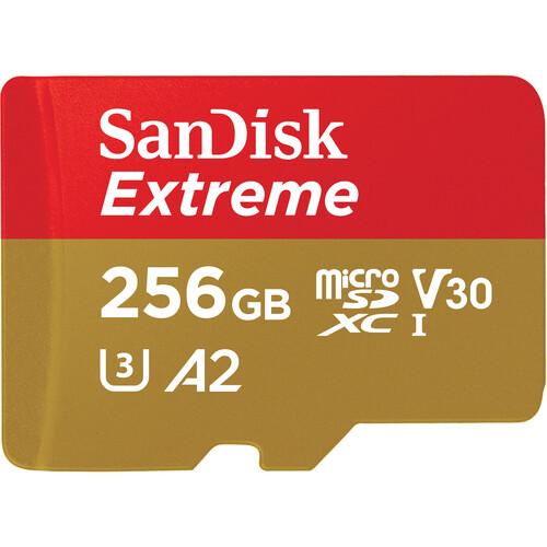 Карта памяти SanDisk 256GB microSDXC Extreme (SDSQXAV-256G-GN6MA) - фото