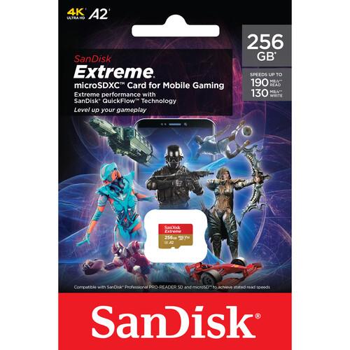 Карта памяти SanDisk 256GB microSDXC Extreme (SDSQXAV-256G-GN6MA) - фото3
