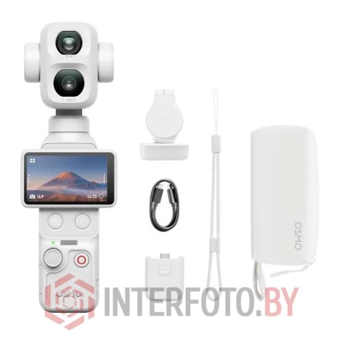 Экшн-камера DJI Osmo Pocket 4P Standard Combo (White) - фото