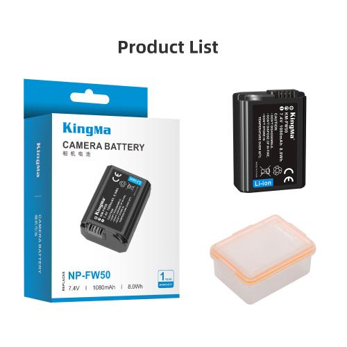 Аккумулятор Kingma NP-FW50 (аналог Sony NP-FW50, 1080mAh) - фото4