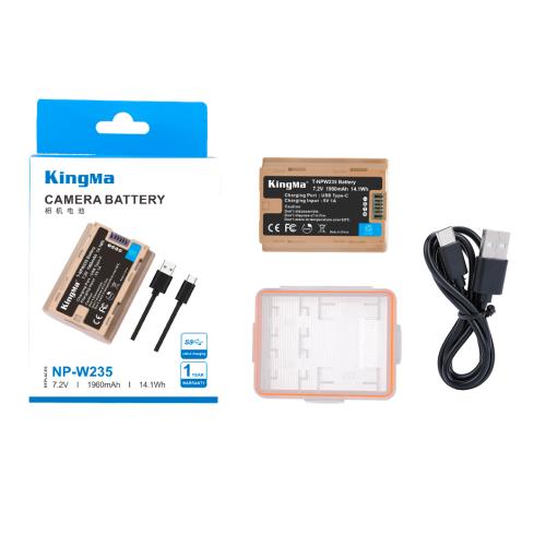 Аккумулятор Kingma NP-W235 Type-C (аналог Fujifilm NP-W235, 1960mAh) - фото2
