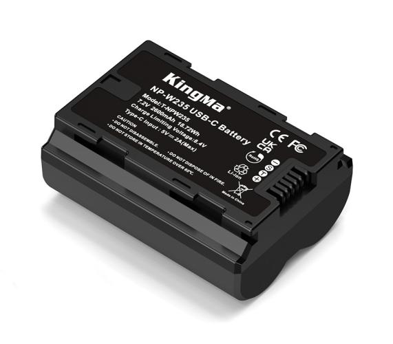 Аккумулятор Kingma NP-W235 Type-C (аналог Fujifilm NP-W235, 2600mAh) - фото