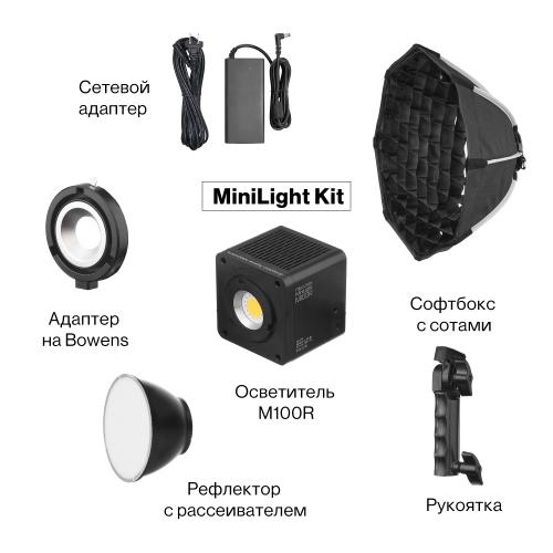 Осветитель светодиодный Falcon Eyes MiniLight M100R Kit - фото10