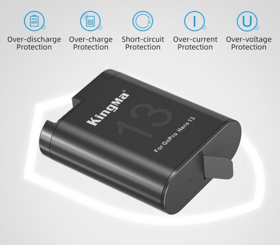 Аккумулятор Kingma GoPro Hero 13 Enduro Battery, 2000mAh - фото3