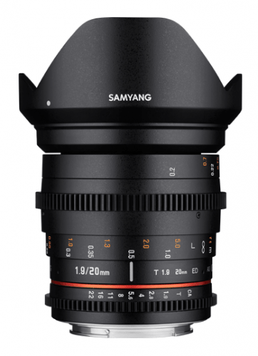 Samyang 20mm T1.9 VDSLR Sony E- фото