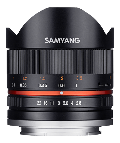 Samyang 8mm f/2.8 UMC Fish-eye II Sony NEX- фото