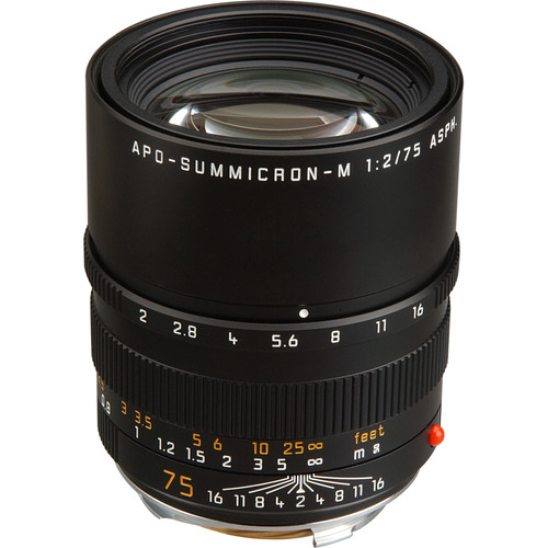 Leica APO-SUMMICRON-M 75 f/2 ASPH., black anodized finish - фото