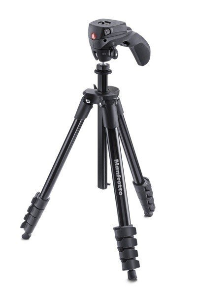Штатив Manfrotto Compact Action (MKCOMPACTACN-BK), Black - фото