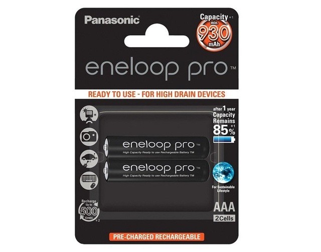 Аккумулятор PANASONIC Eneloop Pro AAA 900 2BP (BK-4HCDE/2BE)