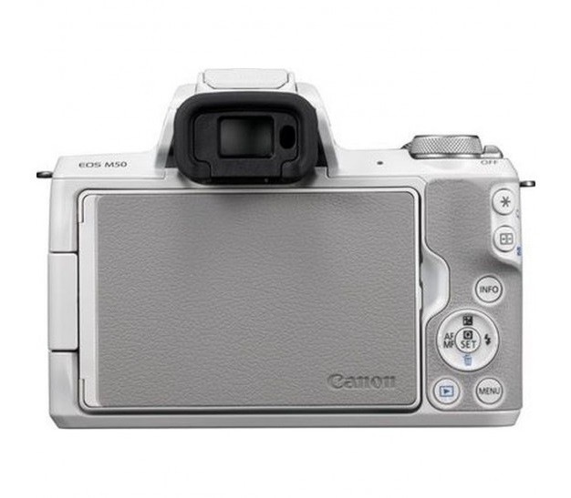 Фотоаппарат Canon EOS M50 Kit 15-45mm White - фото3