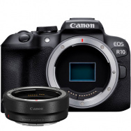 Фотоаппарат Canon EOS R10 Body + adapter EF-EOS R- фото
