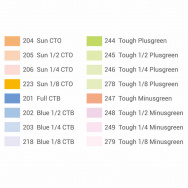 Набор светофильтров коррекции цветовой температуры Godox SA-11T для S30- фото2
