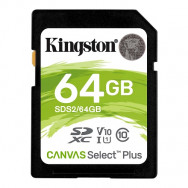 Карта памяти Kingston Canvas Select Plus SDXC 64GB (SDS2/64GB)- фото