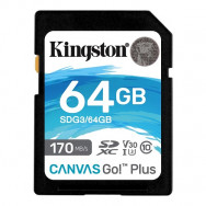 Карта памяти Kingston Canvas Go Plus SDXC 64GB (SDG3/64GB)- фото