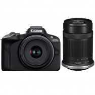 Фотоаппарат Canon EOS R50 Double Kit 18-45mm + 55-210mm, Black- фото