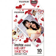 Пленка Fujifilm Instax Mini Heart Sketch (10 шт.)- фото