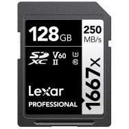 Карта памяти Lexar SDXC 128GB Professional 1667x UHS-II- фото