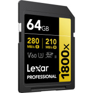 Карта памяти Lexar SDXC 64GB Professional 1800x UHS-II- фото2