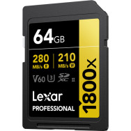 Карта памяти Lexar SDXC 64GB Professional 1800x UHS-II- фото3