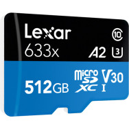 Карта памяти Lexar 512GB microSDXC UHS-I c SD адаптером- фото3