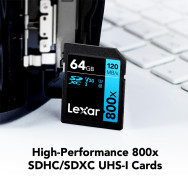 Карта памяти Lexar 64GB Professional 800x SDXC UHS-I- фото2