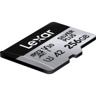 Карта памяти Lexar 256GB High-Performance Silver Plus microSDXC + SD-адаптер- фото5
