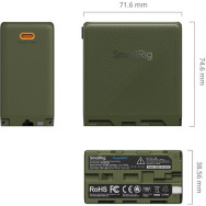 Аккумулятор SmallRig NP-F970 Type-C (Olive Green)- фото4