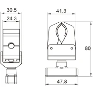 Зажим KUPO KCP-730B SUPER CLAW CLAMP- фото2