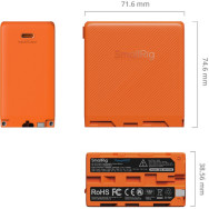 Аккумулятор SmallRig 4576 NP-F970 USB-C (Orange)- фото3