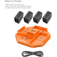 Аккумулятор SmallRig 4834 с зарядным устройством NP-F970 (4 шт.)- фото6