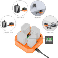 Зарядное устройство SmallRig 4839 на 4 аккумулятора NP-FZ100- фото5