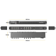 Матричный коммутатор AVMATRIX MSS0811 компактный 3G-SDI 8×8- фото2