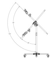Стойка-журавль KUPO 346MH Junior Boom Roller Stand на колесах- фото2