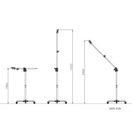 Стойка-журавль KUPO 346MH Junior Boom Roller Stand на колесах- фото3