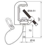 Зажим KUPO C-16 Baby Pipe Clamp- фото2