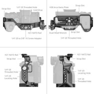 Комплект обвеса SmallRig 6028 Advanced HawkLock Cage Kit для Sony a7 V, a7R V, a7 IV- фото3