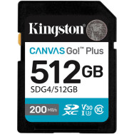 Карта памяти Kingston Canvas Go! Plus SDXC 512GB (SDG4/512GB)- фото