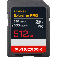 Карта памяти SanDisk 512GB Extreme PRO SDXC UHS-II V90 (SDSDXDE-512G-GN4IN)- фото