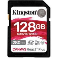 Карта памяти Kingston Canvas React Plus SDXC 128GB (SDR2V6/128GB)- фото